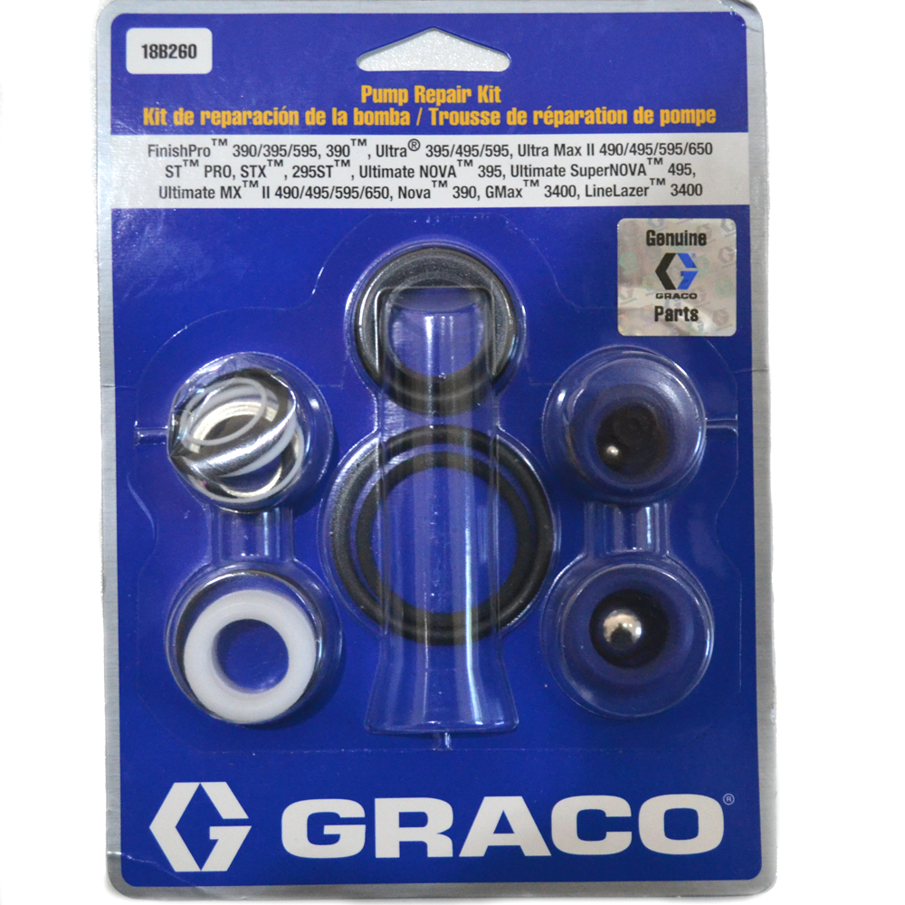 Kit de réparation Graco (ST MAX, CLASSIC & ULTRAMAX II 650) - 18B260 (avant 244194)